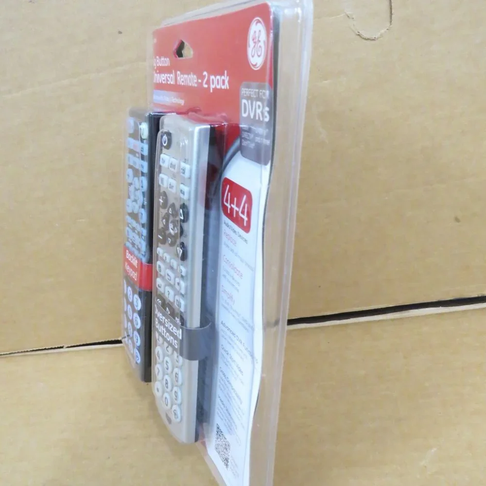 GE Big Button Universal Remote 2 Pack Remote Controls #10849 NIB NOS